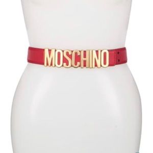 Moschino Inspired Patent Leather Belt